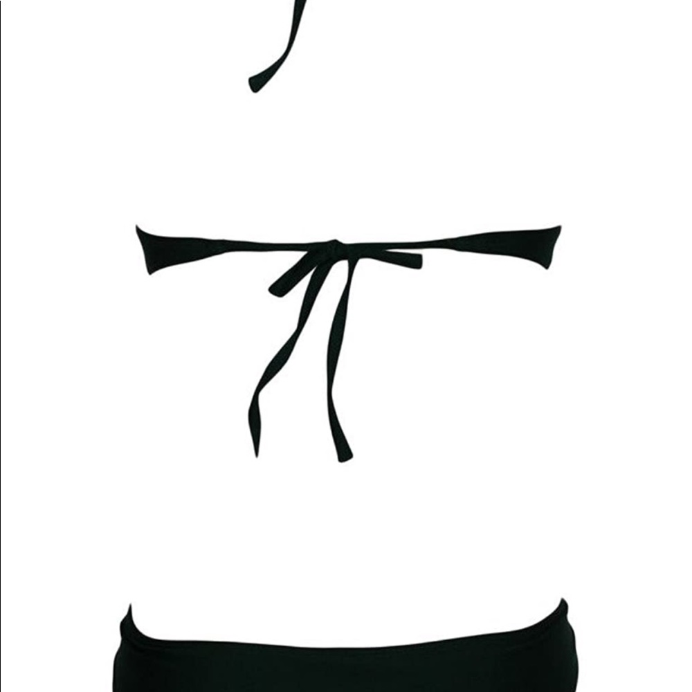 HOTAPEI Swim Black Bikini with Cutouts - Picture 7 of 7